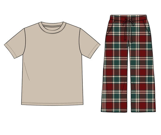Merry Little Plaid | Men’s Bamboo Set | PREORDER Ships around 11/12