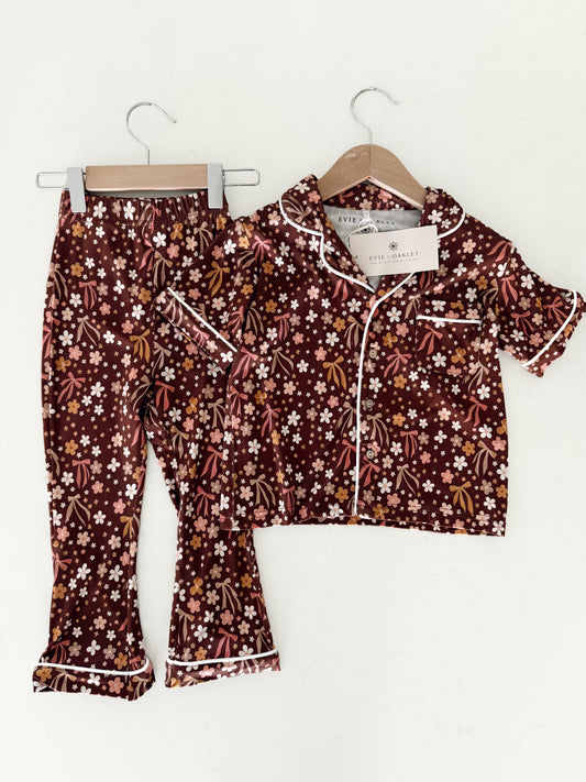 Cinnamon Blooms | Button and Flare Set