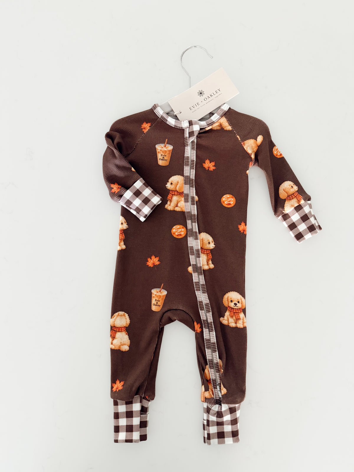 Puppies and Lattes | Vintage Ribbed Bamboo | Zippie