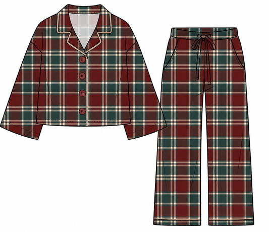 Merry Little Plaid | Women’s Button Set | PREORDER Ships around 11/12