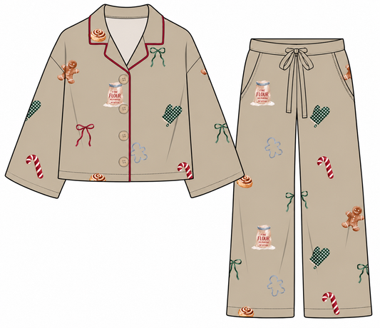 Merry Baking | Women’s Button Down Set | PREORDER Ships around 11/12